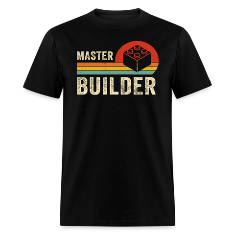 Master Builder Brick Building Game Shirt - black