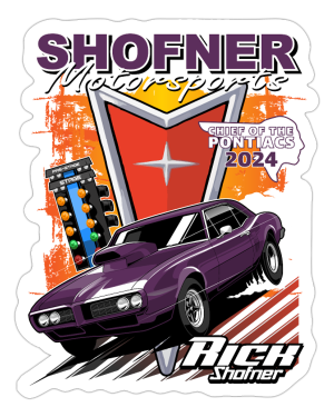 Shofner Motorsports | 2024 | Kiss-Cut Vinyl Decal 2