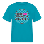 Born to Race Circle | Pink | Youth T-Shirt - turquoise