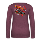 Brody Brandon | 2025 | Women's LS T-Shirt - heather burgundy