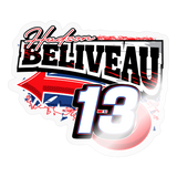 Hudson Beliveau | 2025 |  Kiss-Cut Vinyl Decal - transparent glossy