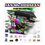 Ian McDorman | 2025 |  Kiss-Cut Vinyl Decal 2 - white glossy