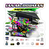 Ian McDorman | 2025 |  Kiss-Cut Vinyl Decal 2 - white glossy