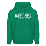 KEDRON | White Logo | Adult Hoodie - kelly green