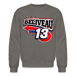 Hudson Beliveau | 2025 | Adult Crewneck Sweatshirt - asphalt gray