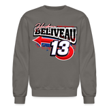 Hudson Beliveau | 2025 | Adult Crewneck Sweatshirt - asphalt gray
