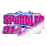 Brody Spangler | 2026 | Kiss-Cut Vinyl Decal - transparent glossy