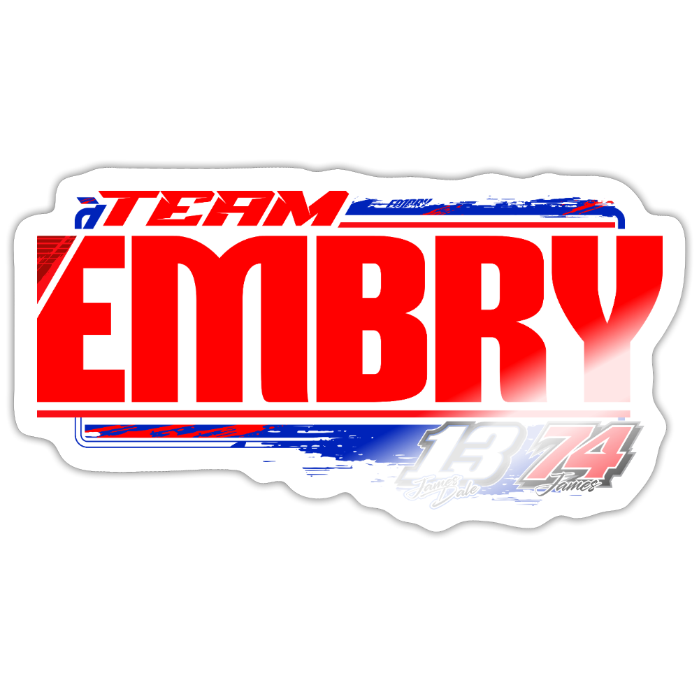 Embry Racing | 2026 | Kiss-Cut Vinyl Decal – Five Star Racewear