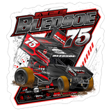 Ace Bledsoe | 2026 | Kiss-Cut Vinyl Decal 2 - white matte