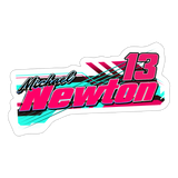 Michael Newton | 2025 |  Kiss-Cut Vinyl Decal - white matte