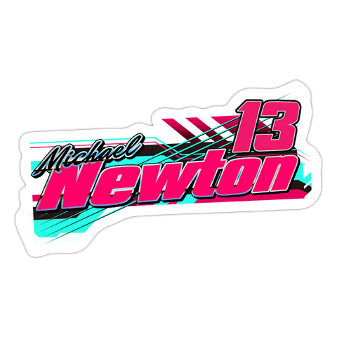 Michael Newton | 2025 |  Kiss-Cut Vinyl Decal - white matte