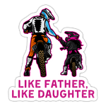 Father Daughter Motocross | FSR Merch | Sticker - white matte