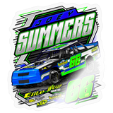 C & S Racing | 2026 | Kiss-Cut Vinyl Decal 2 - transparent glossy