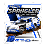 Aaron Spangler | 2023 | Kiss-Cut Vinyl Decal 2. - white matte