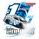 Jackson Collier | 2026 | Kiss-Cut Vinyl Decal 2 - white glossy