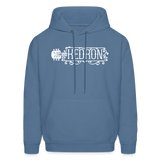 KEDRON | White Logo | Adult Hoodie - denim blue