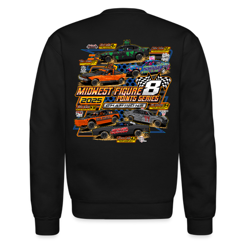 Midwest Figure 8 | 2025 | Adult Crewneck Sweatshirt - black