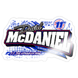 David McDaniel | 2026 | Kiss-Cut Vinyl Decal - white glossy