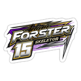 Adam Forster | 2025 |  Kiss-Cut Vinyl Decal - white matte