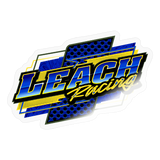 Liam Leach | Leach Racing | 2025 | Kiss-Cut Vinyl Decal - transparent glossy