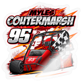 Myles Coutermarsh | 2026 | Kiss-Cut Vinyl Decal 2 - transparent glossy