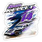 Shane Kelley | 2022 |  Kiss-Cut Vinyl Decal - white glossy