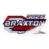 Braxton Berg | 2026 | Kiss-Cut Vinyl Decal - white glossy