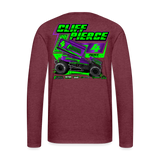 Cliff Pierce | 2024 | Men's LS T-Shirt - heather burgundy