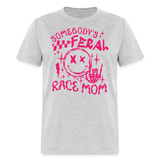 Feral Race Mom Pink | FSR Merch | Adult Shirt - heather gray