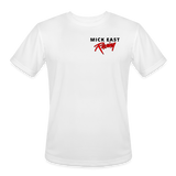 Mick East | 2025 | Men’s Moisture Wicking Performance T-Shirt 2 - white