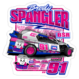 Brody Spangler | 2026 | Kiss-Cut Vinyl Decal 2 - white matte