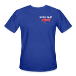 Mick East | 2025 | Men’s Moisture Wicking Performance T-Shirt - royal blue