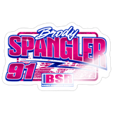 Brody Spangler | 2026 | Kiss-Cut Vinyl Decal - white glossy