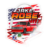 Jake Rose | 2025 |  Kiss-Cut Vinyl Decal 2 - transparent glossy