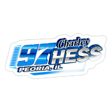 Charley Hess | 2025 |  Kiss-Cut Vinyl Decal - white glossy