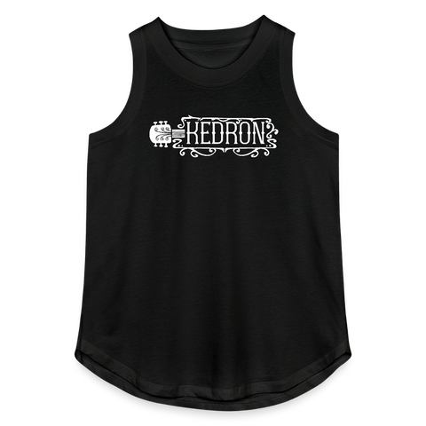 KEDRON | White Logo | Women's Relaxed Tank Top - black