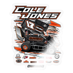 Cole Jones | 2025 |  Kiss-Cut Vinyl Decal 2 - transparent glossy