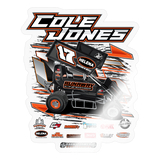 Cole Jones | 2025 |  Kiss-Cut Vinyl Decal 2 - transparent glossy
