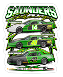 Saunders Racing | 2024 | Kiss-Cut Vinyl Decal 2