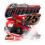 Brantley Griffith | 2025 |  Kiss-Cut Vinyl Decal 2 - white glossy