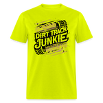 Dirt Track Junkie | FSR Merch | Adult Shirt - safety green