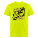 Dirt Track Junkie | FSR Merch | Adult Shirt - safety green