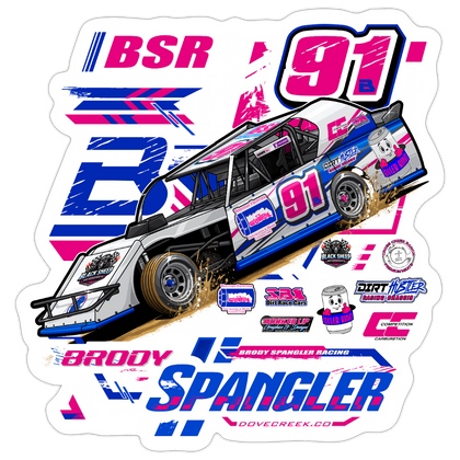 Brody Spangler | 2026 | Kiss-Cut Vinyl Decal 2 - white matte