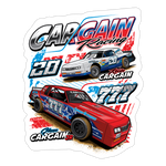 Cargain Racing | 2025 |  Kiss-Cut Vinyl Decal 2 - white matte