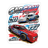 Cargain Racing | 2025 |  Kiss-Cut Vinyl Decal 2 - white matte
