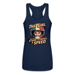 That Girl Runs On Stars Stripes & Speed | Women's Tank - navy