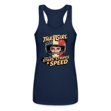 That Girl Runs On Stars Stripes & Speed | Women's Tank - navy