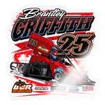 Brantley Griffith | 2025 |  Kiss-Cut Vinyl Decal 2 - transparent glossy