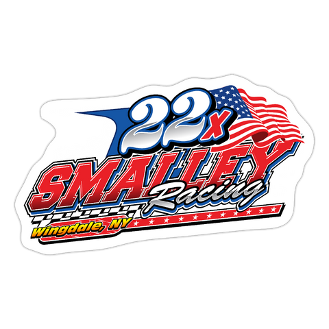 Smalley Racing | 2025 |  Kiss-Cut Vinyl Decal - white matte