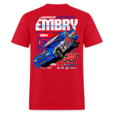 James Embry | Embry Racing | 2026 | Adult T-Shirt - red